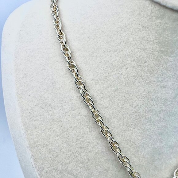 Handmade Wire Wrapped Blue Art Glass Pendant Necklace Drop Accent - Picture 3 of 10